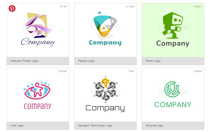 screenshot of LogoBee Logo Maker